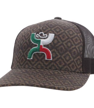 Hooey “Boquillas” Mexico Colors Snap Back Hat 2418T-TNBR