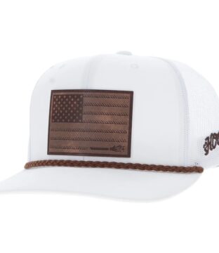Hooey Liberty Roper Snap Back Hat 2510T-WH