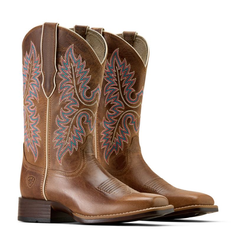 Women's Ariat Canyon Point Wide Square Toe Cowboy Boots 10074304