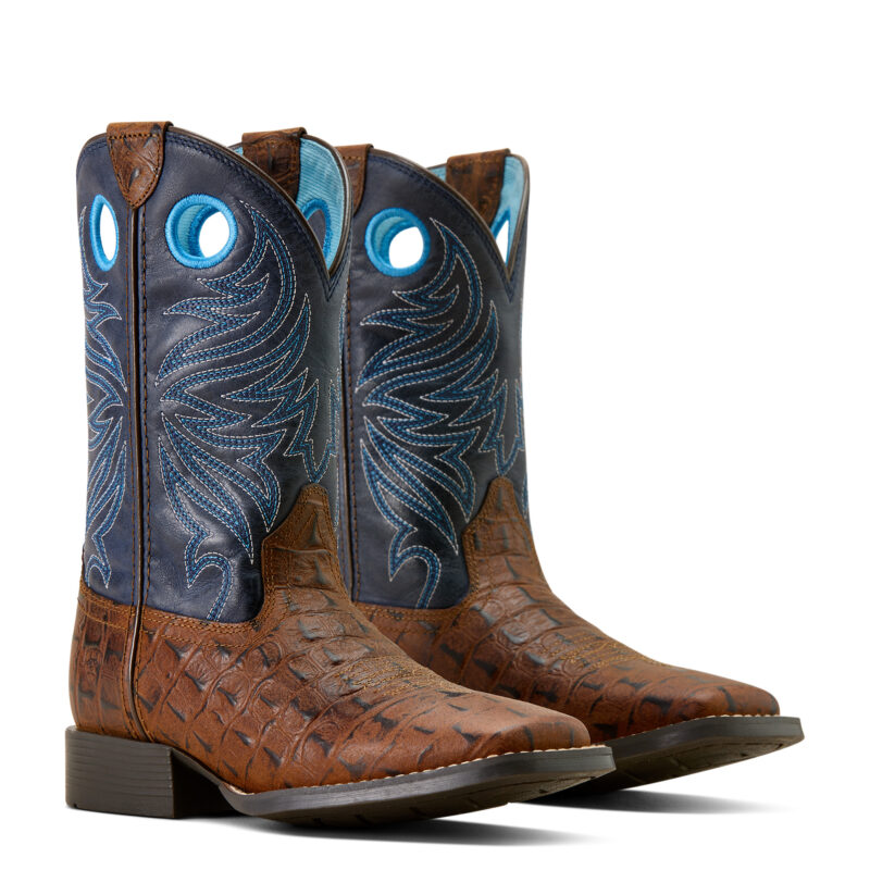 Boys Ariat Knox Wide Square Toe Western Boot 10074192